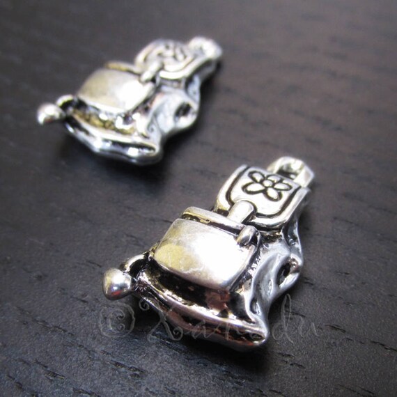 Backpack Charms 24mm 5/10/20 Wholesale Antiqued Silver