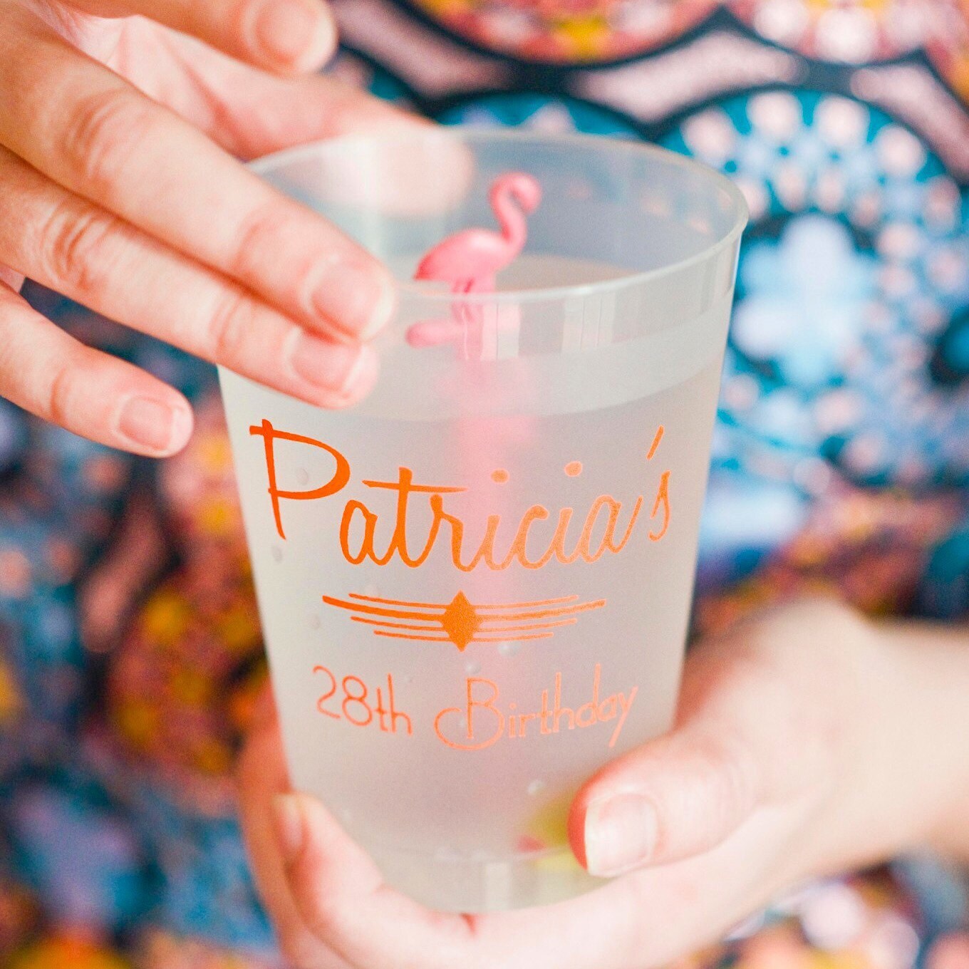 Best day ever personalized plastic cup Wedding reception