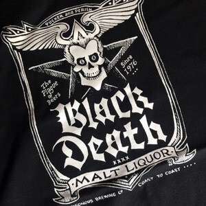 johnny fever black death t shirt