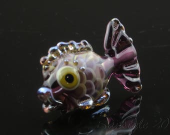 Britany - Lampwork focal lentil bead