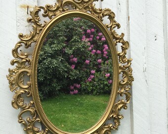 Large Ornate Vintage Gold Burwood Mirror