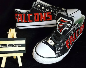 custom Atlanta FALCONS men and women sports fan hand painted shoes!