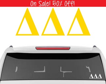 50% OFF! Tri Delta Decal | ΔΔΔ Decal | Sorority Car Decal, Sorority Vinyl Decal, Sorority Laptop Decal, Sorority Decal
