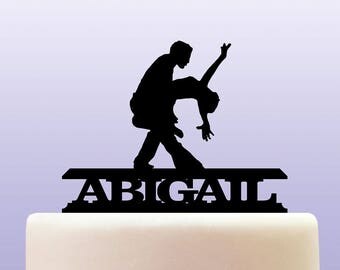 Personalised Acrylic Salsa Latin Dance Cake Topper