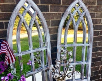 Farmhouse Arched Frames with Mirror