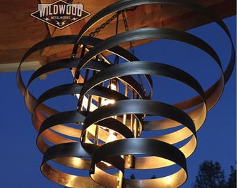 Modern industrial pendant chandelier light