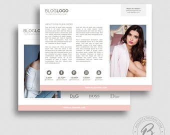 Multi-page Media Kit Template - Blog Media Kit Template for PowerPoint - Ad Rate Sheet Template - Press Kit - Pitch kit 12