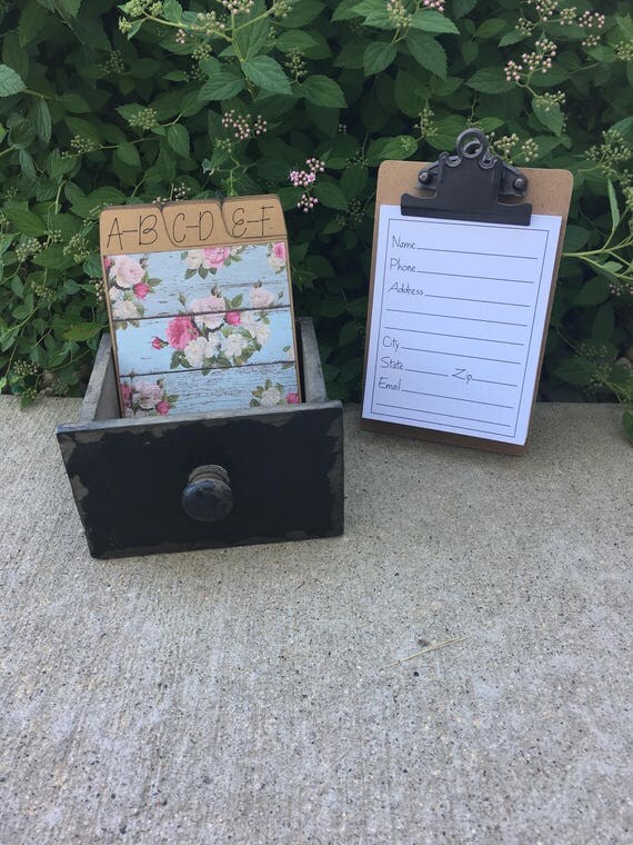 Items similar to Address Box, Wedding Guest Book, Guest Book