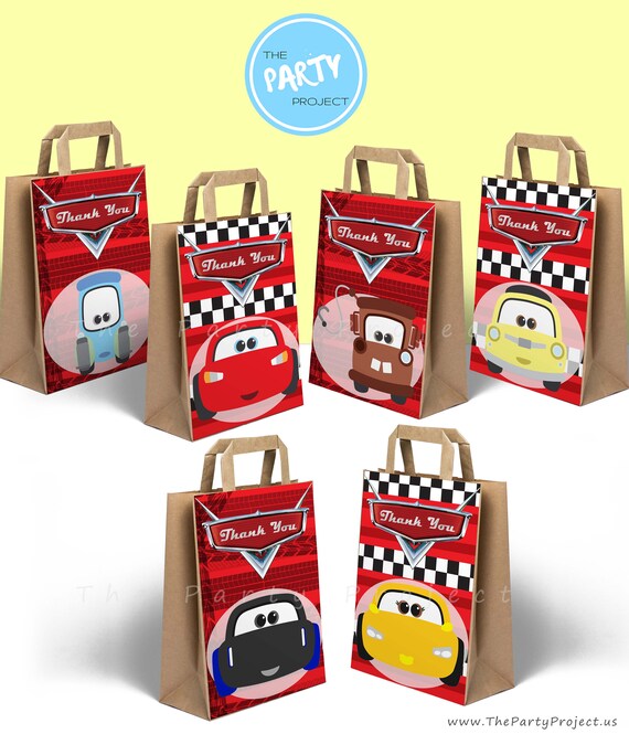 DIY PRINTABLE Cars 3 party bags decorations | Jackson Strom - Cruz