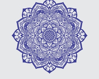 Mandala SVG - Mandala Drawing - Mandala Iron on Transfer - Mandala clip art - Mandala Insatnt SVG - Laser Cutting and Engraving file - Print