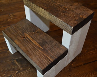 Personalized Rustic Kids Step Stool, Personalized Kid Step Stool, Personalized Toddler Step Stool, Wooden Step Stool, Rustic Step Stool,