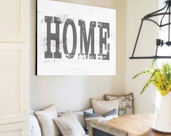 Large Farmhouse Home Sign Wall Art Fixer Upper Style Decor Gift For Her Modern Farmhouse Home Sign Large Farmhouse Sign Wall Decor Rustic