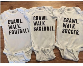 Sports Onesies, Funny Baby Onesies, Football Onesies, Soccer Onesies, Baseball Onesies, Basketball Onesies, Hockey, Futbol, Baby Boy Onesies