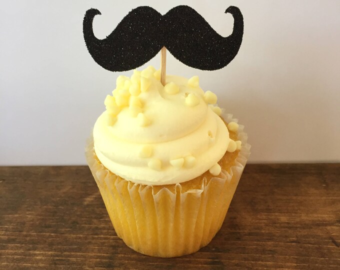 Mustache Cupcake Topper