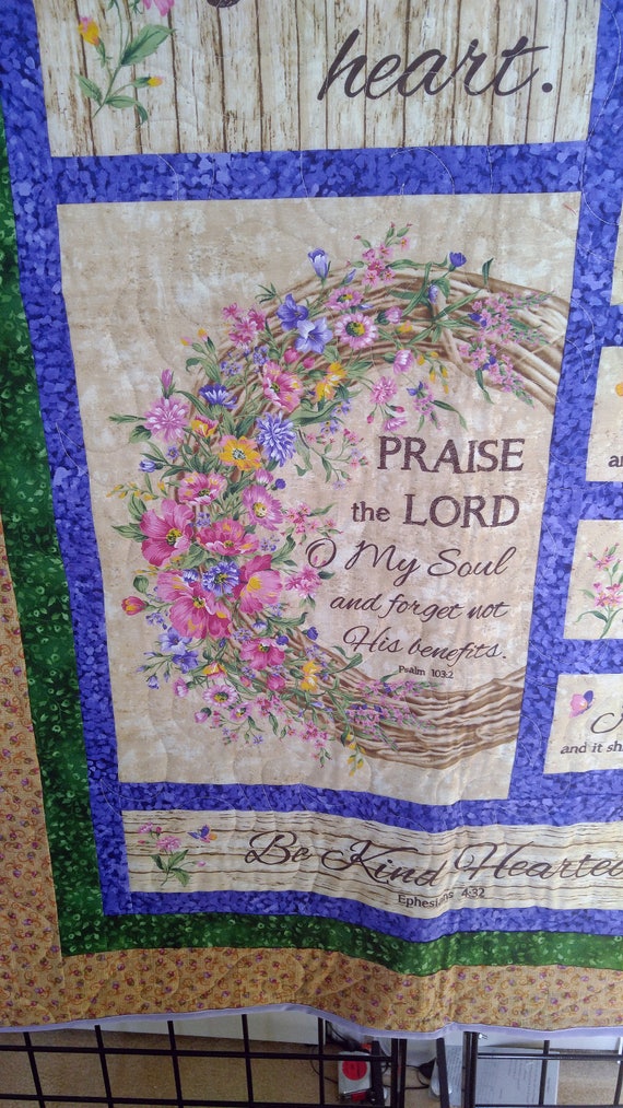 prayer quilt handmade quilt christian wall art religious