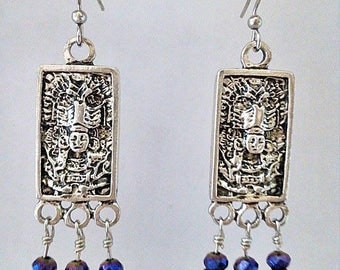 Honduras Souvenir, Custom Gift, Mayan Earrings for her, Historic Jewelry, Native American Jewelry, Mayan Jewelry, Aztec Jewelry,