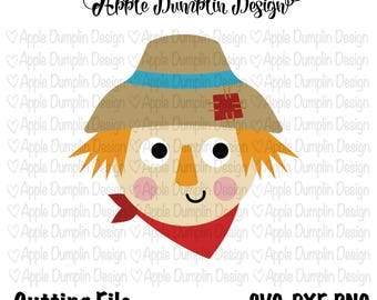 Scarecrow SVG, DXF, PNG Cutting Files, Cricut, Silhouette Cameo, Vector Cut Files, Pumpkin Svg, Girl Svg, Fall Svg, Fall Cut Files