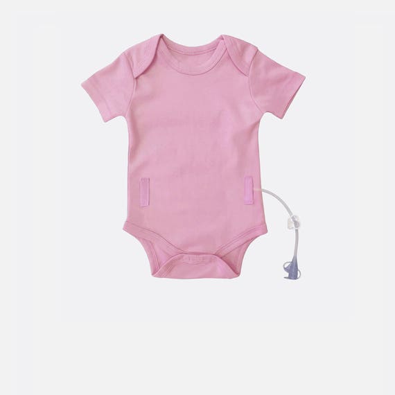GTube Onesie Baby Feeding Tube Bodysuit Organic Cotton