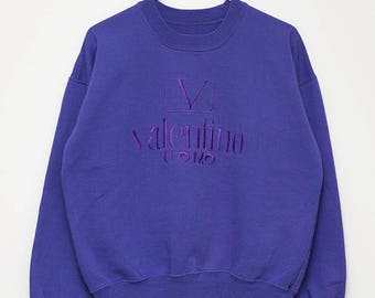 Valentino Uomo Crewneck Sweatshirt Purple