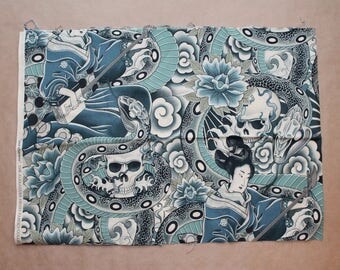 Fabric remnant - zen charmer - alexander henry