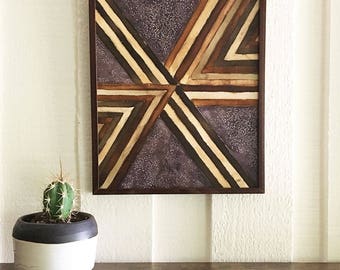 Original Abstract Geometric Painting