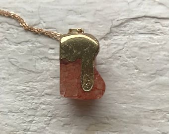 Balim Aqeeq - Akik Stone Honey Necklace - OOOOO31