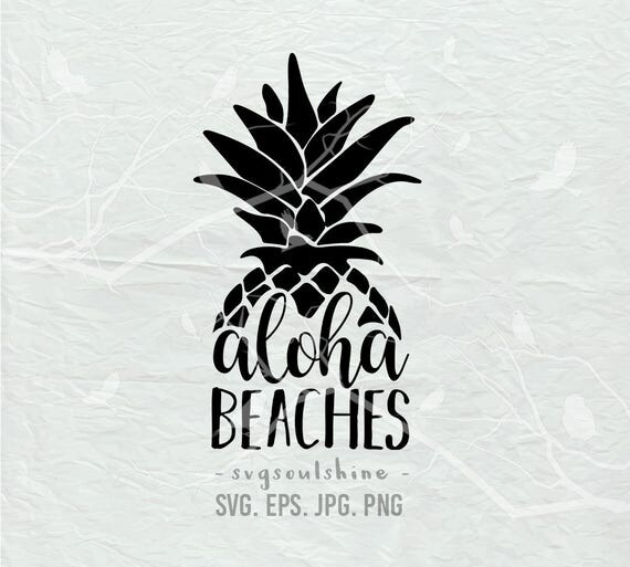 Download Aloha Beaches SVG File Aloha SVG Silhouette Cut File Cricut