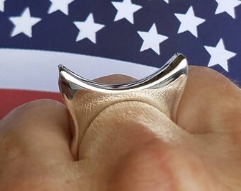 The PussyHat Ring/ sterling silver ring/ female empowerment/ contemporary jewelry/ gifts for her/ women's rights/ designed by Sarah EK Muse