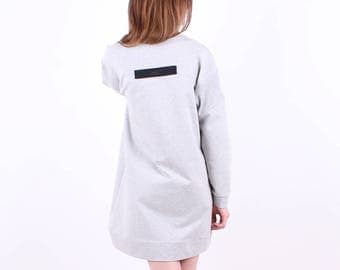 longline sweatshirt dress