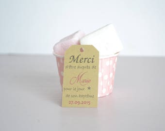 Rectangular labels - kraft paper set of 10/30/50/80/100/125/150