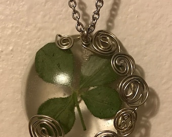 Wire Wrapped Four Leaf Clover