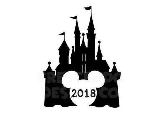 Download Disney Castle Mickey 2018 SVG Eps Pdf Png Dxf Iron-On