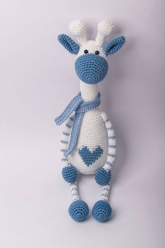 knitted giraffe toy