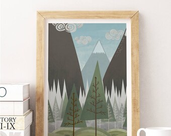 Mountain nursery | Etsy