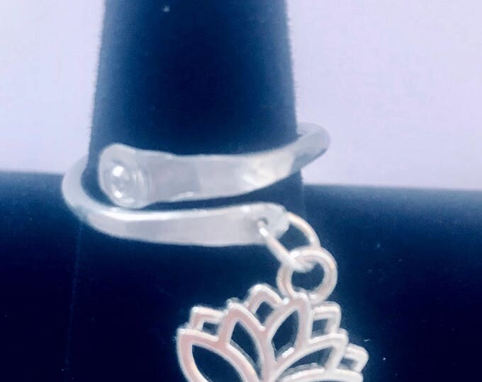 Knuckle Ring *Lotus Ring *Yoga Ring *Mermaid Ring *Boho Ring *Boho Jewelry *Yoga Jewelry *Lotus Jewelry *Gypsy Ring