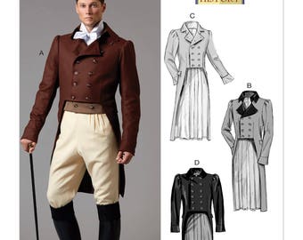 Diy Sewing Pattern-Simplicity 2172-Steampunk Coat Corset and