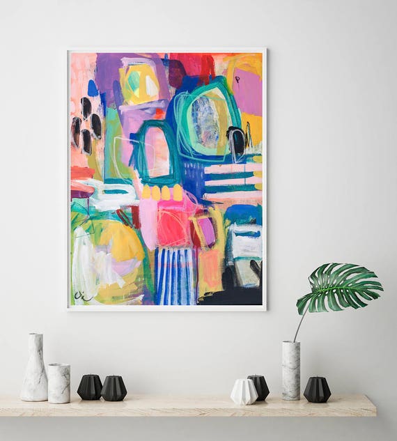 Colorful Abstract Giclee Print Fine Art Print Abstract Art