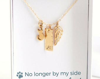 Cat Loss - Pet Memorial Jewelry - Cat Memorial Necklace - Pet Loss Gifts - Pet Loss Necklace - Cat Necklace Personalized - Pet Sympathy Gift