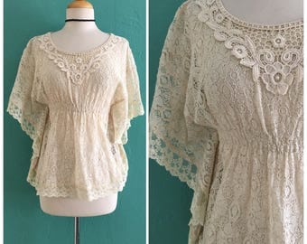Juno Short Wrap flutter Sleeve - Cream Leopard