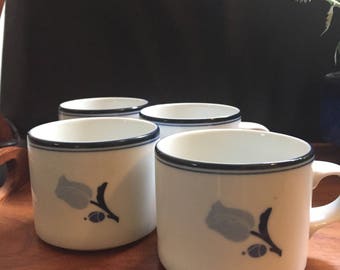 La Tulipe Blue Coffee Cups by Dansk