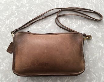 brown vintage coach purse