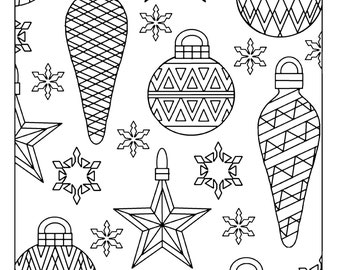 Christmas Mandala Coloring Page Adult Coloring Page