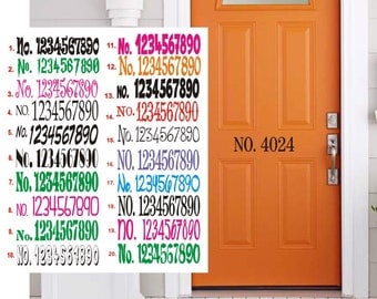 House Door Address, Mailbox Decal, Address Sticker, Mailbox Address Decal, Address, Vinyl Numbers, Address Sign, Front Door Decorations