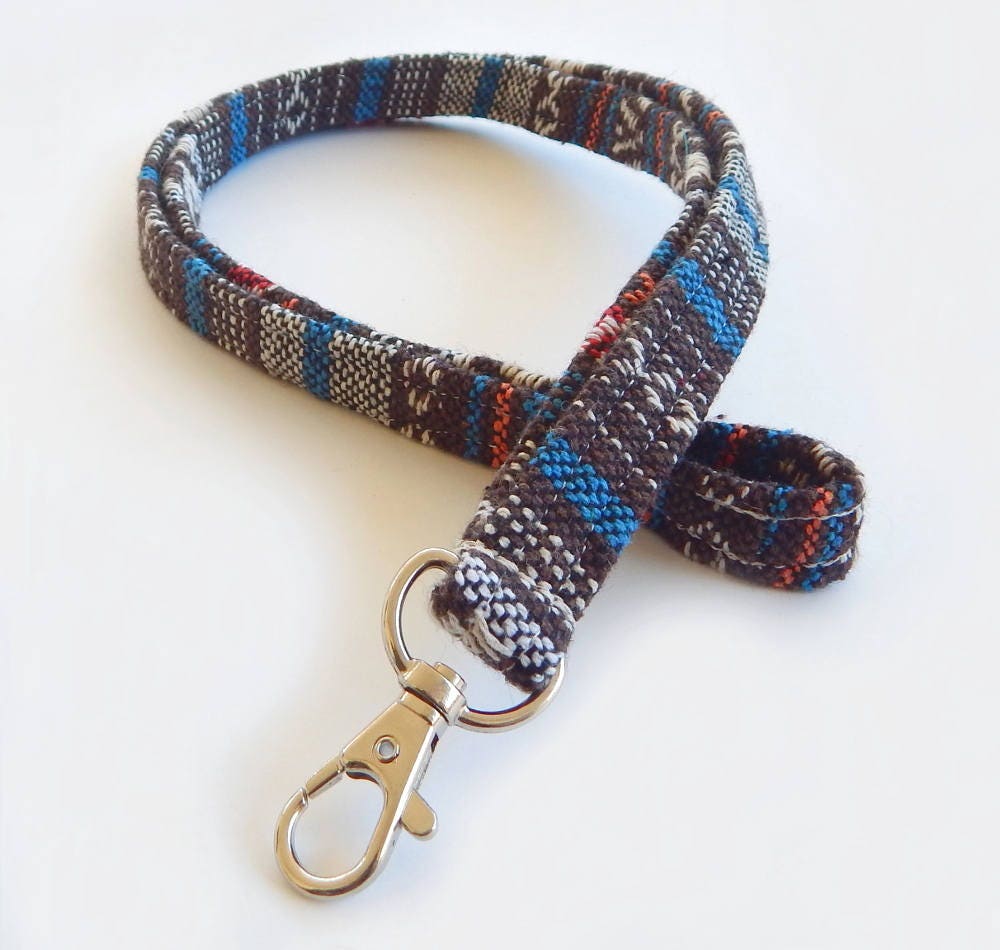 Woven Lanyard / Boho Keychain / Ethnic Lanyard / Bohemian