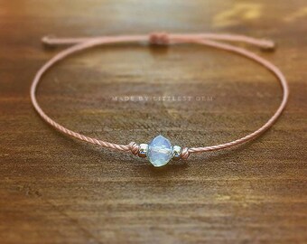 Opalite Bracelet, gifts for friends, gift for women, friendship bracelet, best friend gift, bridesmaid gift, rose gold bracelet