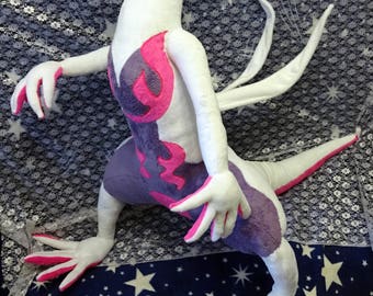 Pokemon inspired life size Salazzle plush (~120cm tall) plushie made of minky, customizable (see description), can be made shiny or regular