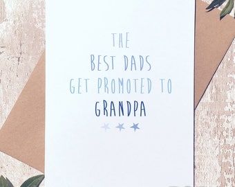 Birthday Card for Dad, Card for Grandpa, Father's day card, card for him, male birthday card, best dad