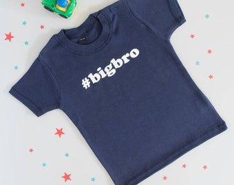 Hashtag Big Brother T-Shirt|Big Bro|Big Brother Shirt|Baby Announcement|Big Brother|Big Bro T Shirt|Sibling T-Shirt|Big Brother Gift Idea