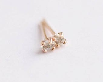 Herkimer Diamond Earrings. Herkimer Studs. Herkimer Earrings. Herkimer Diamond Studs. Crystal Stud Earrings. Diamond Studs.