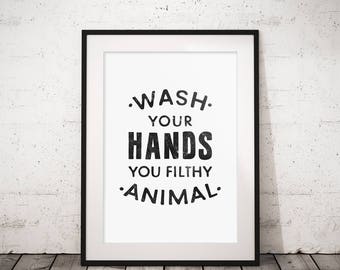 Bathroom printable | Etsy